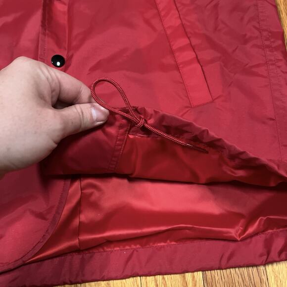 Ganryu Comme Des Garçons Red Lapel Nylon Coat Jacket Small Japan Made Designer - Picture 11 of 13